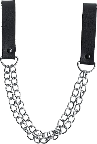 kwb Hammerkette mit Leder-Laschen, zimmermann gürtel, gürtel zubehör, robust, Silber/Schwarz - Cheap-Us