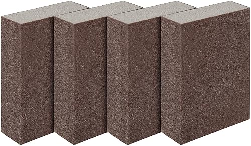 LUTER 4 Stück Schleifschwamm Nass- und Trockenschleifblock Superfein (Klasse 320 bis 400) Schleifpads - Cheap-Us