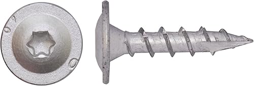 PARCO Pfostenschrauben, Holzschrauben, Pfostenverbinderschrauben, Tellerkopfschraube 8,0 x 50mm, 100 Stück, TX40, Silverline - Cheap-Us