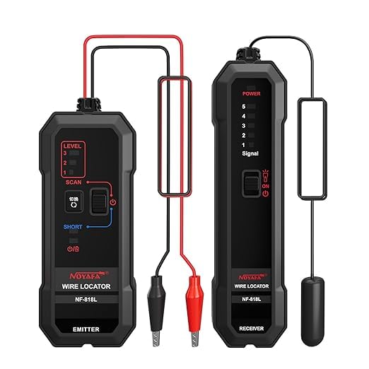 NOYAFA Upgraded Underground Wire Locator, Underground Cable Locator für Haustier Zaun Elektrische unterirdische Drahtverfolgung - Cheap-Us