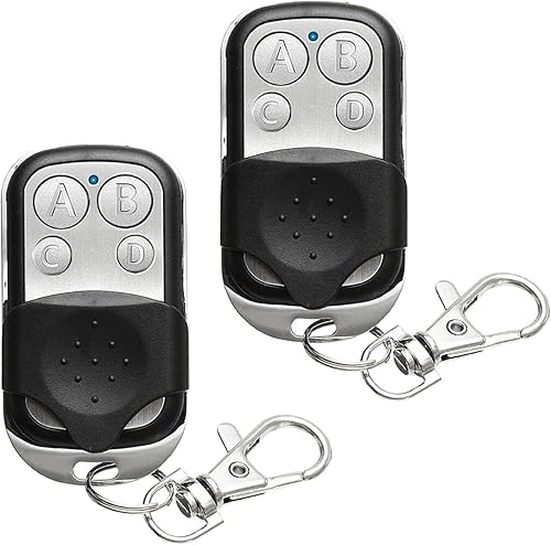 2PCS Garagentoröffner,universal garagentor Fernbedienung,433 MHz lernfähige Fernbedienung,Garagentoröffner mit 4 Tasten,für Schalter Licht, Auto Garagentor Tor, Rollladenschalter - Cheap-Us