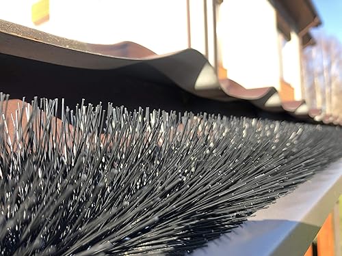 Forega - 10 m Dachrinnenbürste 10 Stück 100cm Ø 12cm | UV-beständig | Laubschutz | Marderschutz, Regenrinne | Einfache Installation |Solarpanel-Schutz - Cheap-Us