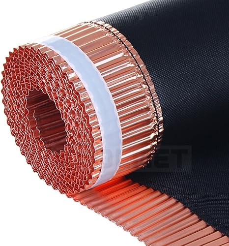 Kupfer + Vlies Dachrolle Grattrolle Firstrolle Firstband Anti Moos Stop 330mm x 5m - Cheap-Us