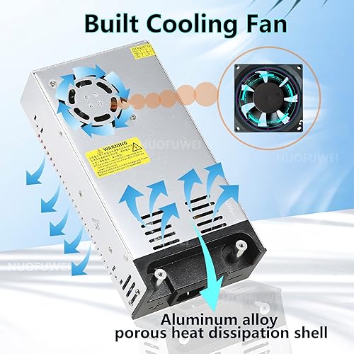 NUOFUWEI DC 12V 100A 1200W Netzteil Transformator Schalternetzteil 230V AC auf DC Netzteil 12Volt 100A 1200W Transformator Industriell für 12V LED Lichtleiste CCTV Kamera Sicherheitssystem Radio - Cheap-Us