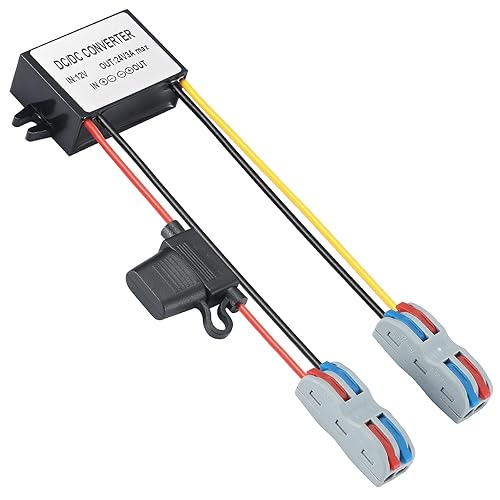 YABOANG DC-DC-Wandler-Spannungs 10-22V zu 24V, Spannungswandler 12V zu 24V 3A 72W MAX, Voltage Voltage Boost Converter 12V to 24V 72W 3A mit wasserdichter Sicherung und Klemmleiste - Cheap-Us