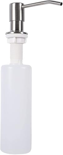 lyrlody Seifenspender für Küchenspüle, 300 Ml Integrierter Seifenspender für Küche oder Badezimmer Eingebauter Reinigungsmittelspender für Küchenspüle - Cheap-Us