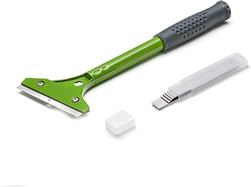 Colorus Tapetenschaber inkl. 10 Ersatzklingen | Bodenschaber 10cm Klinge | Schaber mit Gummigriff | Farbschaber mit Wechselklingen | Schaber Ceranfeld Etikettenentferner Klebereste Entferner - Cheap-Us