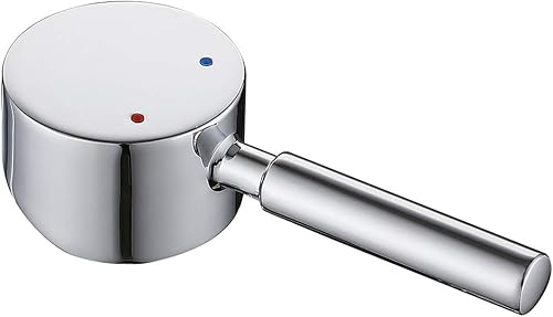RXXR Wasserhahngriff für Einhand Wasserhahn mit Kartuschenvorbau, 9 x 9 mm, universeller Ersatz Metallhebelgriff Chrom - Cheap-Us