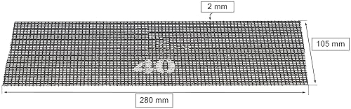 KOTARBAU® 20er Set Schleifgitter für Rigipsschleifer zum Schleifen von Trockenbau 240 - Cheap-Us