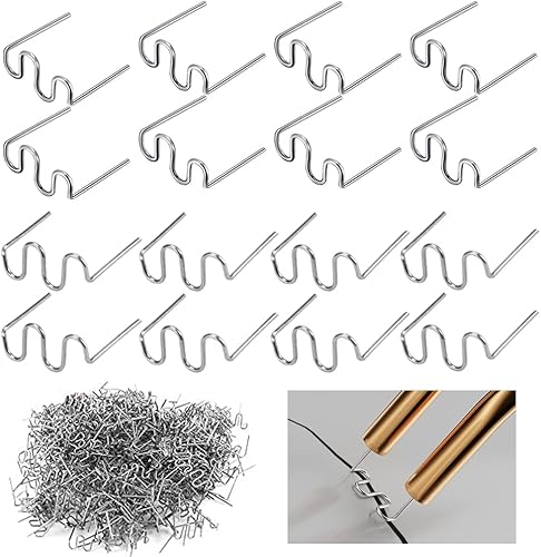 SIYINGSAERY 1000 Pcs Heiße Heftklammern 0.8mm 0.6mm Edelstahl Hot Staples Welder Staple Plastik Schweißen Heiße Heftklammern Auto Stoßstange Heißhefter für Auto Kunststoff Schweißen Reparatur - Cheap-Us