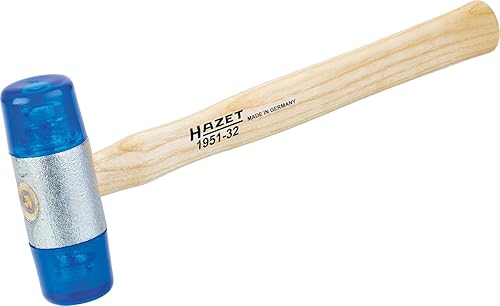HAZET Kunststoff-Schonhammer 1951-27 I 265 mm, Hammer-Kopf-mm 27 mm - schlagfestes Cellulose-Acetat, nahezu rückschlagfrei, robuster Stil aus Esche - Cheap-Us
