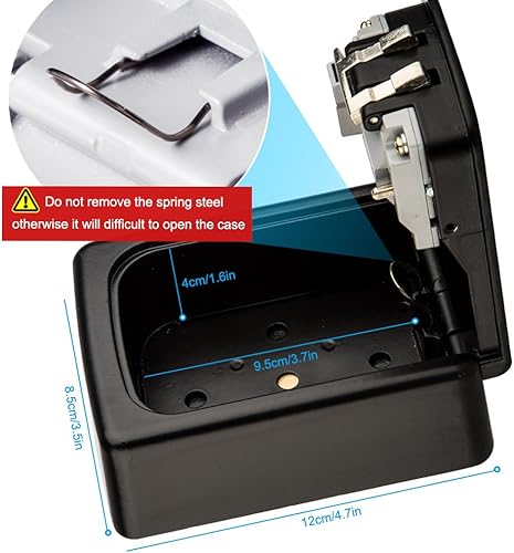 Diyife Schlüsseltresor mit 4-Stelligem Zahlencode, Schlüsselbox für Aussen & Innen, Wasserdicht Rostfrei Kombinationsschlüssel Safe Speicher Verschluss Kasten für Haus, Garagen(Wandmontage) - Cheap-Us
