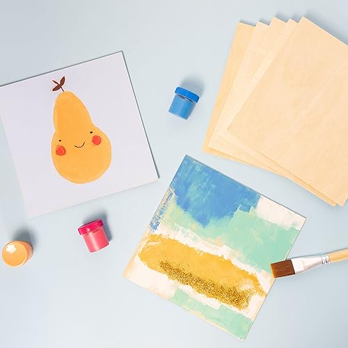 Creative Deco 10 Quadratische Sperrholzplatte 3mm | 300 x 300 (+/-0,5) mm | Birkensperrholz Dünne Holz-Zuschnitte | Perfektes Blatt für Laubsäge Brandmalerei Laserschnitt CNC Router Durchbrochenes - Cheap-Us