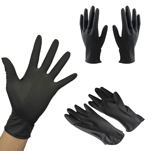zalati Latex Handschuhe 3-Paar Haarfärbehandschuhe Wiederverwendbarer Handschutz für Salon Haushalt Reinigung Mehrzweck mit L-Größe - Cheap-Us