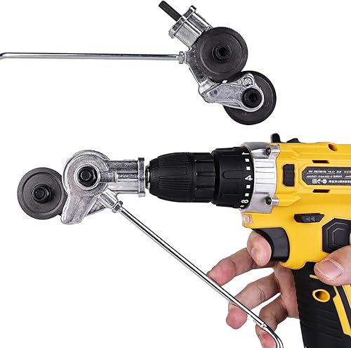 Elektrische bohrmaschine schere anbauschneider nibbler, Elektrische Bohrplatte Cutter Blech Metall Nibbler Präzises Schneiden, Elektrischer Bohrerplattenschneider,Aluminiumlegierung Und Getriebe - Cheap-Us