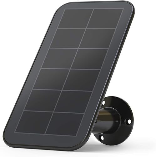 Arlo zertifiziertes Zubehör, Solarpanel (wetterfest, 2,44m Magnet-Ladekabel, verstellbare Halterung, nur mit Ultra 2, Pro 4, Pro 5 & Floodlight Überwachungskamera aussen kompatibel) VMA5600B - Cheap-Us