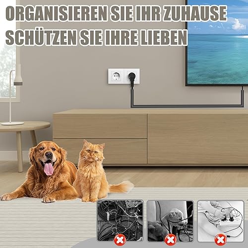 Flexibler Kabelkanal Selbstklebend 3m Kabelkanal Boden 7x14mm Boden Kabelbrücke Kabelkanal Boden Flach für Böden, Decken, Wände, Fliesen - Cheap-Us