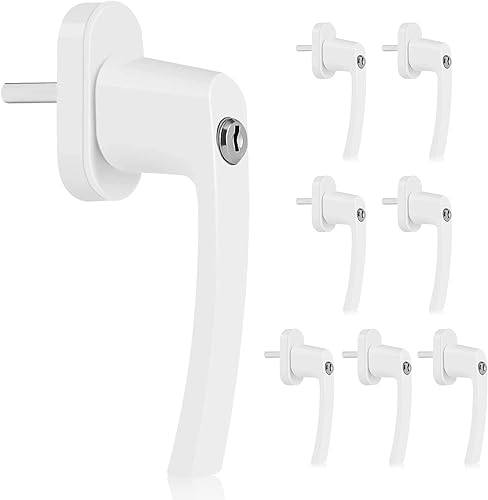 8 fenstergriffe abschliessbar kindersicherung, Länge des Schafts 35 mm, mit 16 Schlüsseln, abschließbare fenstergriffe im gekippten, kindersicherung Fenster geschlossenen fensterschloss Aluminium - Cheap-Us