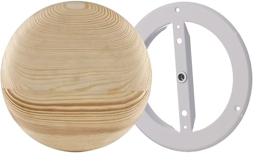 160mm Rund Holz Tellerventil für Sauna - Abluft Zuluft Lüftungsventil - Anemostat, Diffusor, Lüftungsgitter - Cheap-Us