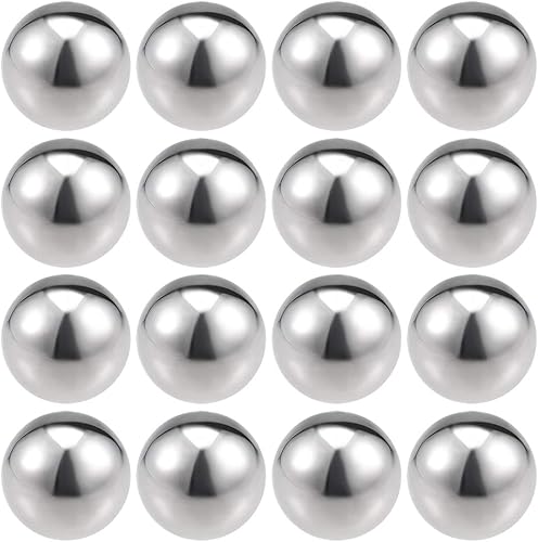 sourcing map 16Stk. 304 Edelstahl hohl Kappe Kugel Ball für Geländer Treppe Spindel Pfosten 25mm Durchmesser - Cheap-Us