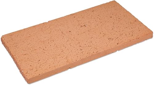 Schamottplatte 400 x 200 x 40 mm - rötliche Farbe - Lebensmittelecht - Schamottsteine - Schamotteplatte - Schamott - Feuerraum Auskleidung - Pizzastein - Backstein - Brotbackstein - Cheap-Us