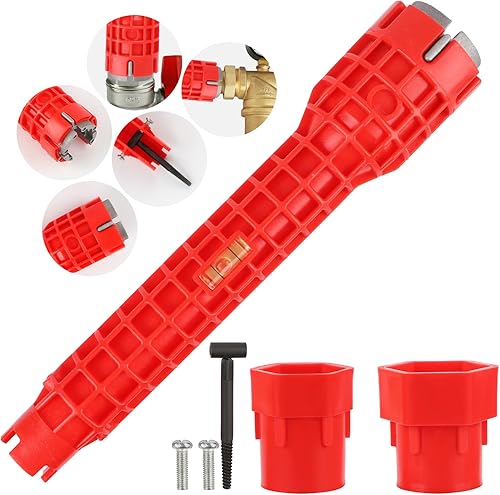 SUPRROW Armaturenschlüssel,Wasserhahn Schlüssel, Multifunktionaler Sink Standhahnmutterschlüssel Sanitär Werkzeug Für Toilettenschüssel Waschbecken Standhahnschlüssel - Cheap-Us