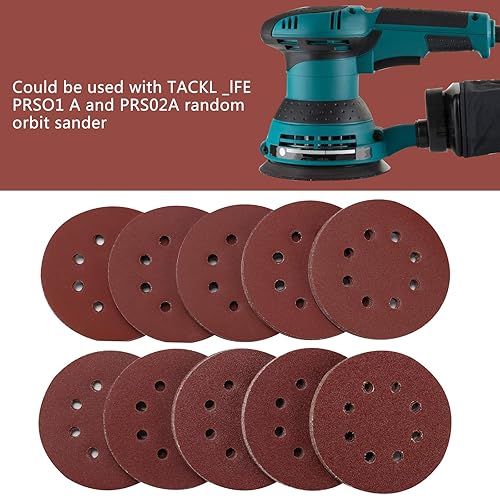 Schleifblätter, 60 Stück Schleifpapiere mit Klettverschluss für Bosch PSM 100A, PSM 160, PSM 200 AES, PSM 18, PDA 180, je 10 Stück in Körnung 40/60/80/120/180/240 - Cheap-Us