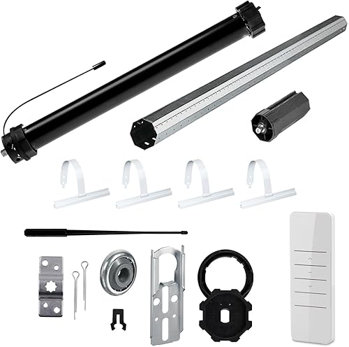 NOBILY Rolladen-Komplett-Set f. 60mm Achtkantwelle Mechanischer Funk Maxi-Rolladenmotor PR5 20Nm + Mechanik-Set, Gesamtlänge bis 1,50 Meter - Cheap-Us