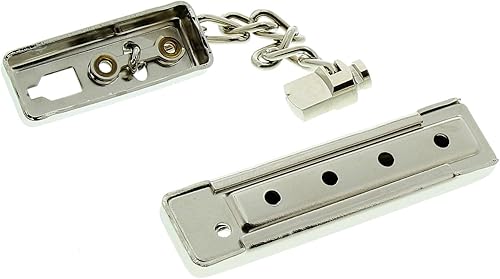 Burg-Wächter Sicherheits-Türkette mit Kindersicherung, 13 cm Länge, TK 64 SB, Vernickelt - Cheap-Us