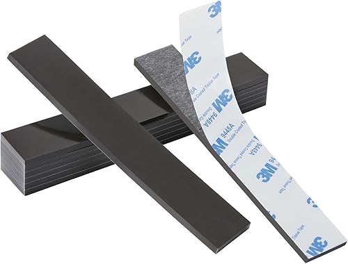 FRETONBA Magnetstreifen Selbstklebend Stark, 3mm Zuschneidbares Magnetblech, 8 Stück Magnetklebeband, Magnete zum Kleben Stark 3M Haftende Rückseite, Magnetband für Fliegengitter, Klebemagnete - Cheap-Us