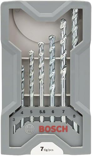 Bosch 15tlg. Bohrer-Set (für Holz, Stein und Metall, Ø 3-8 mm, Zubehör Bohrschrauber und Bohrständer) - Cheap-Us