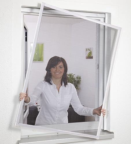 Fliegengitter Fensterbausatz BASIC 100x120cm weiss 101550201-VH - Cheap-Us