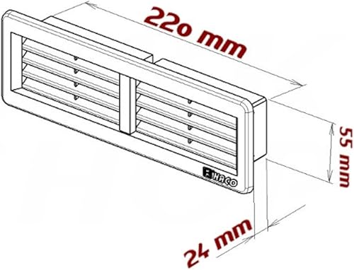 Flachkanalsystem Flachkanal Lüftungskanal Abluftkanal Flach Verbinder Reduktion 2.1 Flachkanal 100 cm / 1m - Cheap-Us