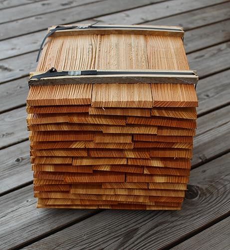 HDmirrorR Holzschindeln 25cm 2. Qualität, 9 Breitenmeter - Cheap-Us