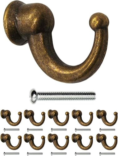 Fuxxer® Antike Garderoben-Haken, Handtuch-Haken, 10er Set, Messing Bronze, Retro - Cheap-Us