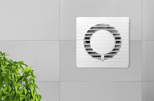 Virone Badlüfter 100mm Wandmontage, Geräuschloser Betrieb Kabellänge ca. 1,3 m (mit Schalter) - Cheap-Us