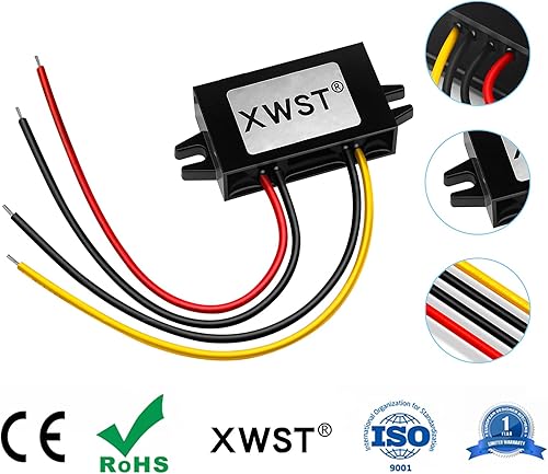 XWST DC DC Spannungswandler 8V-22V auf 3.7V Wasserdicht Konverter 12 V auf 3.7V 3A 11W Stromwandler für Telefon Auto Audio Radio LED-Anzeige - Cheap-Us
