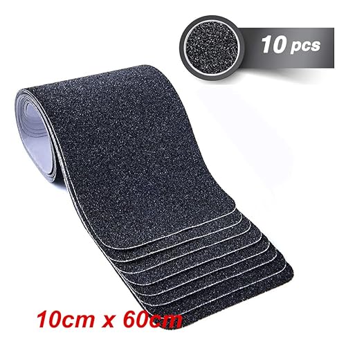15cm x 60cm rutschfest Stufenmatten Transparent, ONTWIE Antirutschstreifen Treppe Set Anti Rutsch Selbstklebende Stufenmatten Rutsch Streifen als Rutschschutz Treppenstufen Matten - 10er Pack - Cheap-Us