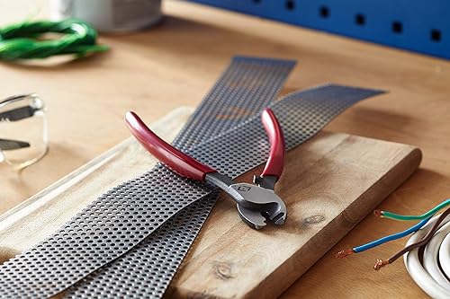 C.K Kabelschneider - 210 mm I Geeignet für Kupfer- und Aluminiumkabel | Langlebiges Material I Leichtes Arbeiten | Saubere Schnittergebnisse I Effektives Schneiden & Abisolieren | T3963 - Cheap-Us