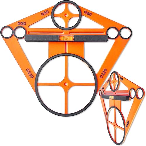 Schablone für Fliesenloch, Schablone für Geberit Vorwandsystem, Gestell, Nivellierwerkzeug KartonGips, Mini-wessewaage - Cheap-Us