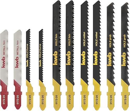 kwb 617220 Stichsägeblätter-Set Jigger 10-teilig 1 Set - Cheap-Us