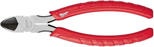 Milwaukee 48226107 Diagonal Schneiden Zangen 17, 8 Cm, Rot/Schwarz/Silber - Cheap-Us
