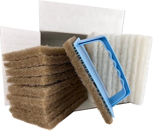 OLI-NATURA Padset mit Hand-Padhalter und 20 Pads - professioneller Ölauftrag mit unterschiedlichen Pads - Cheap-Us