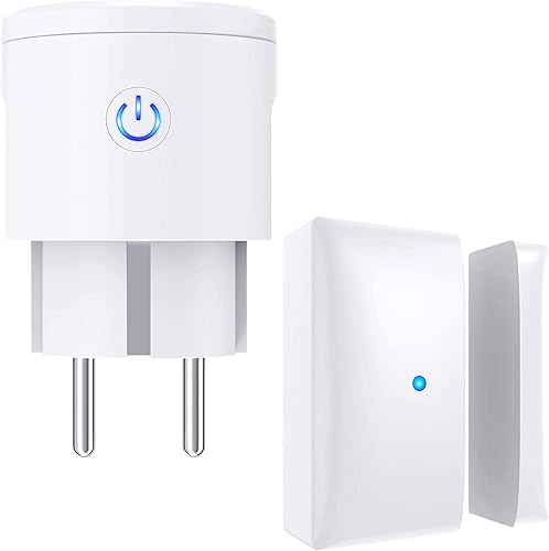 EXTSUD Funk Abluftsteuerung mit Fenster-Magnetkontakt und Funksteckdose, Fensterschalter Fenstersensor für Dunstabzugshaube Kamin Fensterschalter Wireless Fensterkontaktschalter - Cheap-Us