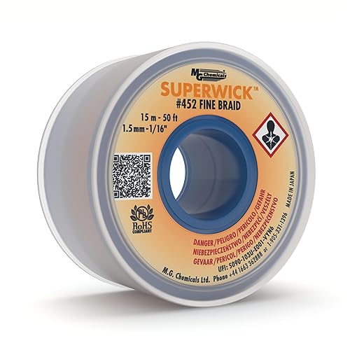 MG Chemicals #452 Fine Braid Super Wick™ - Entlötlitze, 1.5 mm breit - Cheap-Us