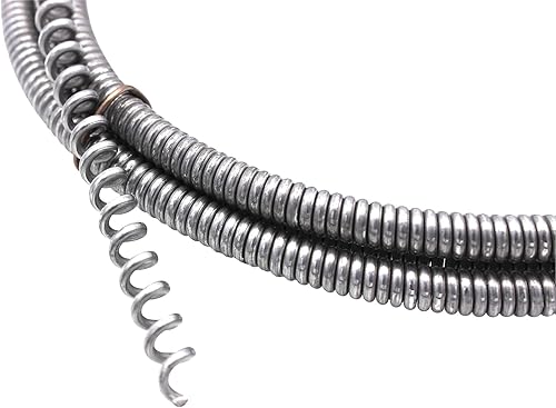 VARIOSAN Rohrreinigungsspirale 11602, 1,50 m, 6 mm Kralle, Kurbel - Cheap-Us