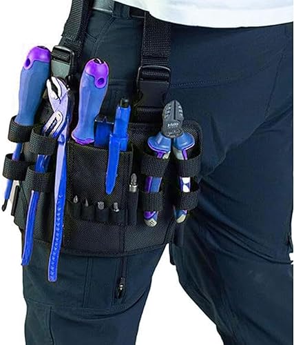 Werkzeugtasche mit Gürtelclip, Werkzeugtasche für Beine, Beintasche, Mehrzweck-Werkzeugtasche für Elektriker, Heimwerker, Automobil, Handwerker - Cheap-Us