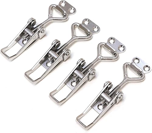 Red Hound Auto 4 Zugriegel Knebelklemmen verstellbar 304 Edelstahl Marine Grade für Schränke Türen Aufbewahrungsboxen und mehr 2-1/8 Zoll 54 mm - Cheap-Us