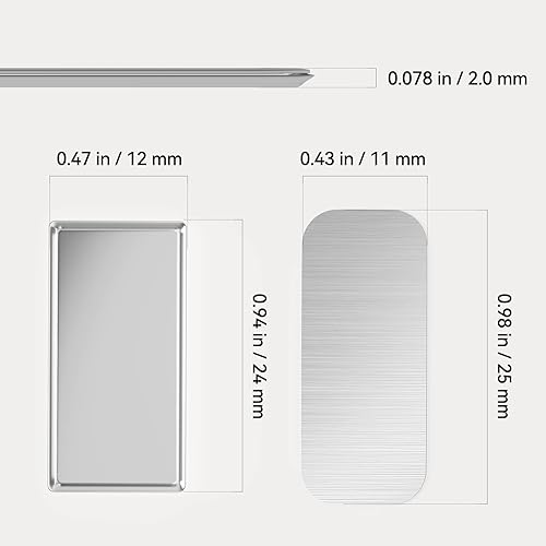 ToniTrui Schrank-Magnetverschluss, 0,3 cm dick, Schranktürmagnete für Kleiderschränke, Schränke, Rollläden, Verschluss, einfach zu installieren, Schubladen-Magnetverschluss (Silber, 4 Stück) - Cheap-Us