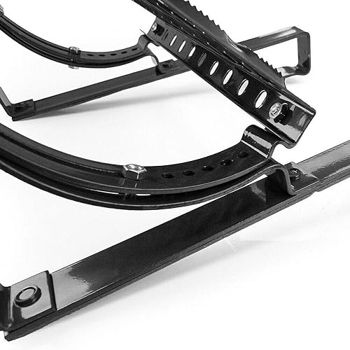 DQ-PP STEIGTRITT SET | 100 cm | Kastanienrot RAL 8004 | Stahl verzinkt | Dachtritt Komplett für Dachziegel | Kaminpodest Steigtritt Dach | Gitterrost Tritt - Cheap-Us